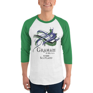 Clan Graham of Montrose Tartan Scottish Sleeve Baseball Tee