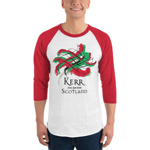 Clan Kerr Tartan Scottish Sleeve Baseball Tee