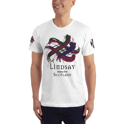 Image of Clan Lindsay Tartan Scottish T-Shirt