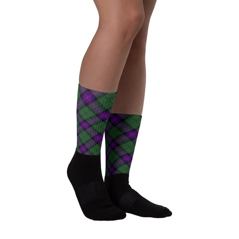 Image of Armstrong Modern Tartan Plaid Socks - manashirt