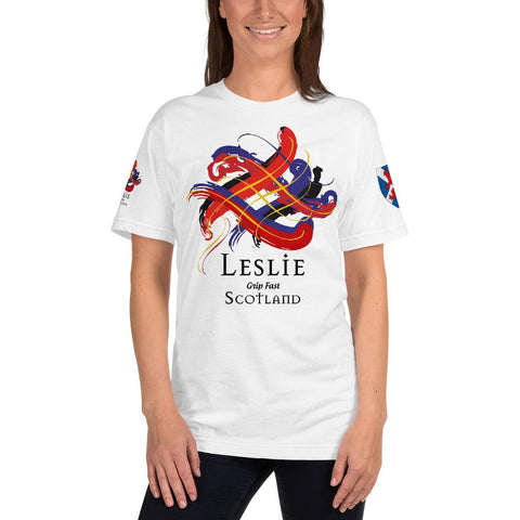 Image of Clan Leslie Tartan Scottish T-Shirt