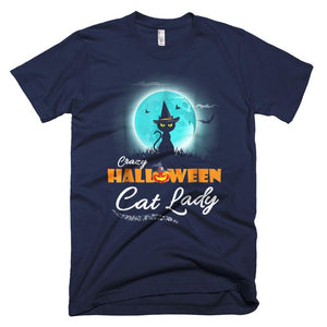 Crazy Cat Lady Funny Halloween T-Shirt