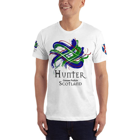 Image of Clan Hunter Tartan Scottish T-Shirt