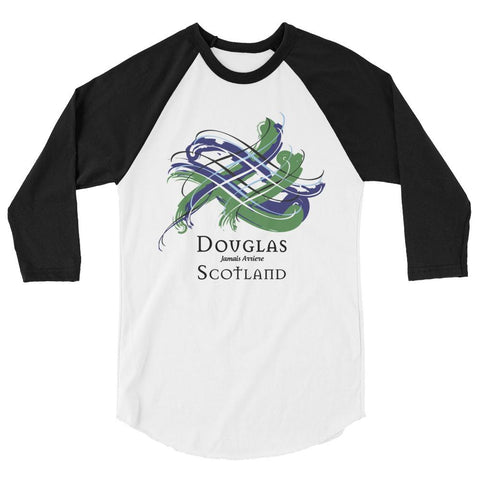 Image of Clan Douglas Tartan Scottish Sleeve Baseball Tee