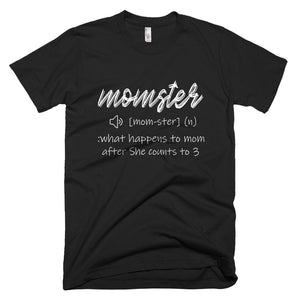 Momster What Happens To Mom After She Counts To 3 Mother Day T-Shirt