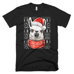 Ugly Christmas Sweater Llama Christmas T-Shirt Llama Gift Girl