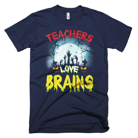 Image of Teachers Love Brains Halloween T-Shirt