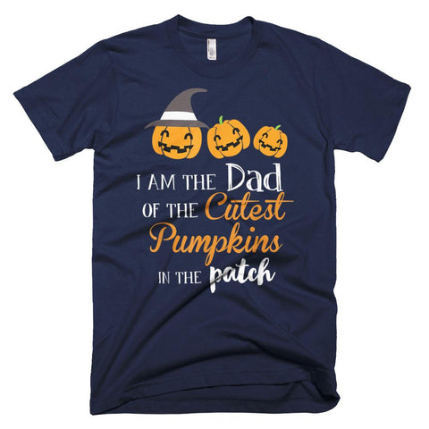 Image of The Dad Of The Cutest Pumpkins In The Patch Halloween Funny T-Shirt