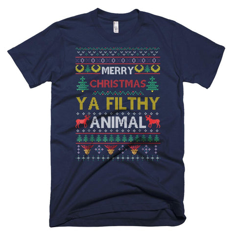 Image of Filthy Animal Ya Merry Christmas T-Shirt Ugly Sweater