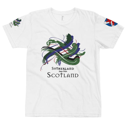 Image of Clan Sutherland Tartan Scottish T-Shirt