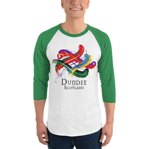 Clan Dundee Scotland Tartan Scottish Sleeve Baseball Tee