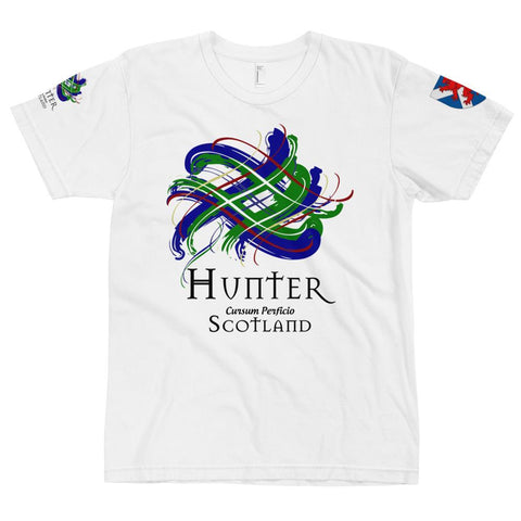 Image of Clan Hunter Tartan Scottish T-Shirt