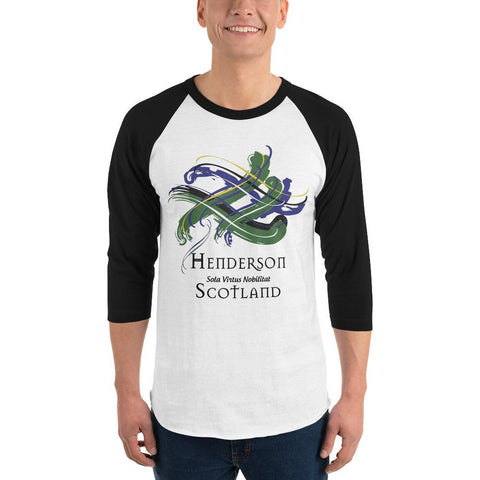 Image of Clan Henderson Classic Tartan Scottish Sleeve Baseball Tee