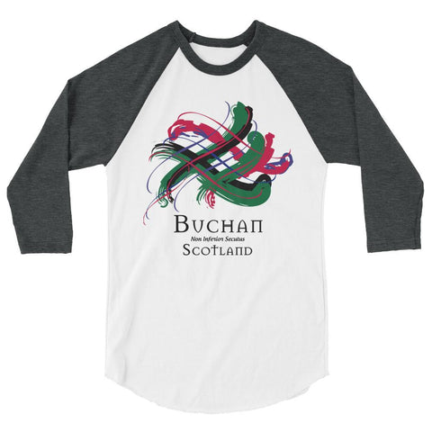 Image of Clan Buchan Tartan Scottish Sleeve Baseball Tee