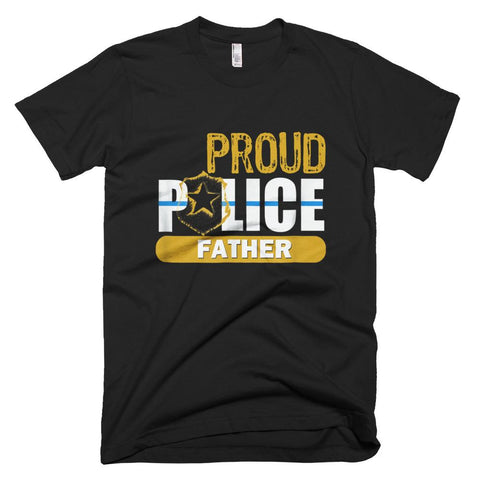 Image of Proud Police Dad Academy Military Father Day T-Shirt