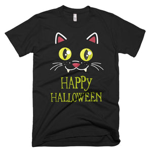 Cat Face Costume Funny Halloween T-Shirt