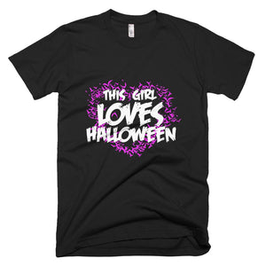 This Girl Loves Halloween Gift Women Halloween T-Shirt