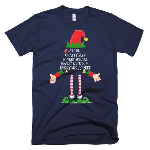 Image of I'm The Chatty Elf Xmas Gift Shirts Matching Family Group Christmas T-Shirt