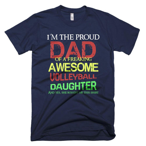 Image of Mens Special Dad Favorite Volleyball Daughter - Father Day T-Shirt