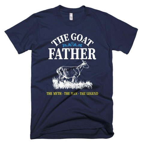 Image of Mens Goat Father Distressed Pet Lover Father Day T-Shirt