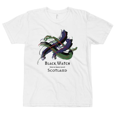 Image of Clan Black Watch Tartan Sottish T-Shirt