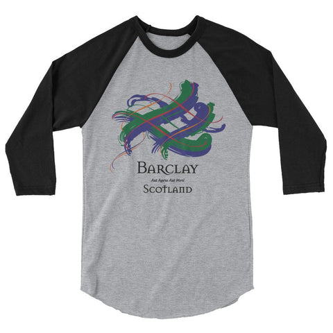 Image of Clan Barclay Tartan Scottish Sleeve Baseball Tee