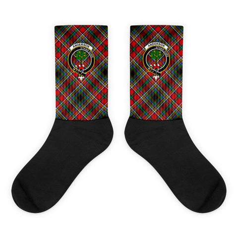 Image of Anderson Of Arbrake Clan Plaid Socks - manashirt