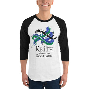 Clan Keith Classic Tartan Scottish Sleeve Baseball Tee