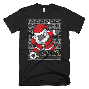 Dabbing Santa Soccer Christmas T-Shirts