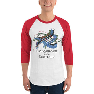 Clan Colquhoun Tartan Scottish Sleeve Baseball Tee