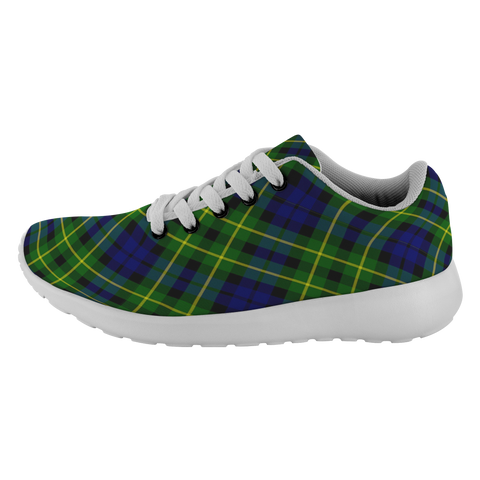 Image of ScottishShop Tartan Sneakers Campbell Of Breadalbane Modern Scotland Tartan Running Shoes - shirtskishirt