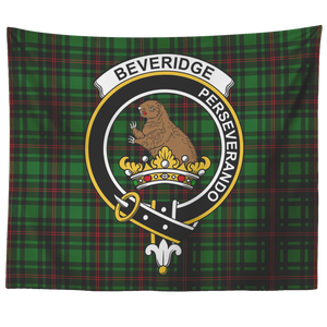 Wall Tapestry Beveridge Tartan Clan Badge Scottish - shirtskishirt