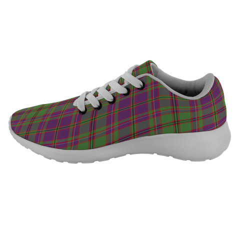 Image of Tartan Sneakers - MacIntyre Or Glen Orchy Purple Scotland | Unisex Tartan Running Shoes | Sneakers Men & Women Tartan Shoes