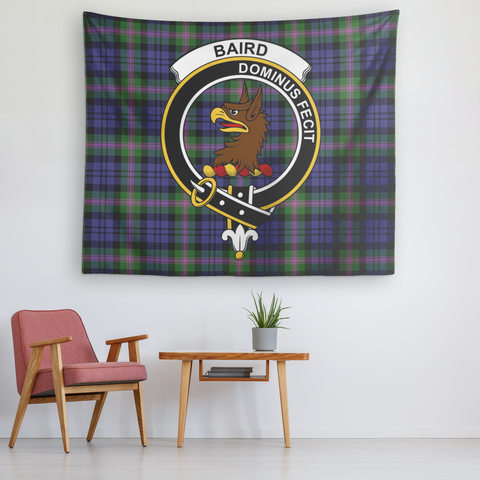 Image of Wall Tapestry Baird Modern Tartan Clan Badge Scottish - shirtskishirt