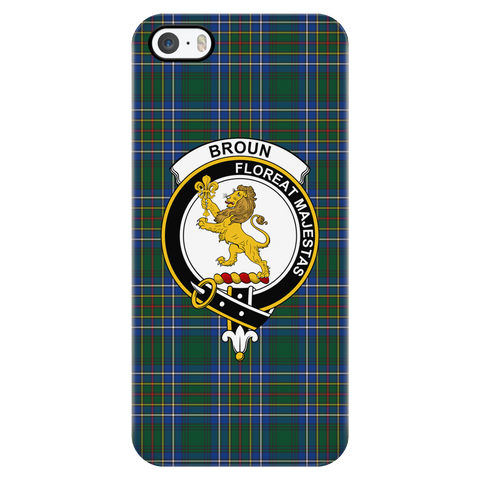 Image of Broun Scottish Clan Tartan Phone Case - shirtskishirt