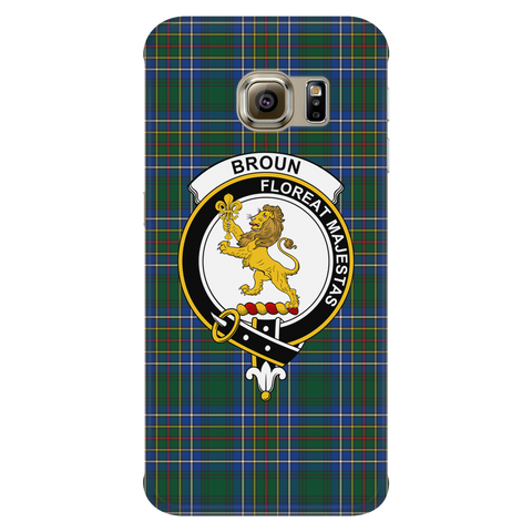 Image of Broun Scottish Clan Tartan Phone Case - shirtskishirt