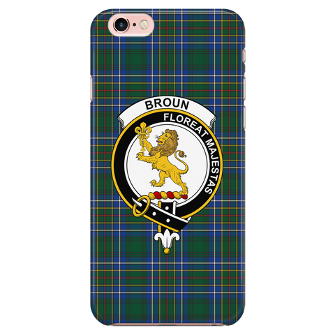 Image of Broun Scottish Clan Tartan Phone Case - shirtskishirt