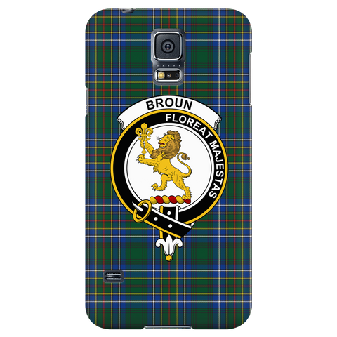 Image of Broun Scottish Clan Tartan Phone Case - shirtskishirt