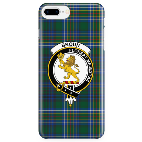 Image of Broun Scottish Clan Tartan Phone Case - shirtskishirt