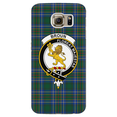 Image of Broun Scottish Clan Tartan Phone Case - shirtskishirt