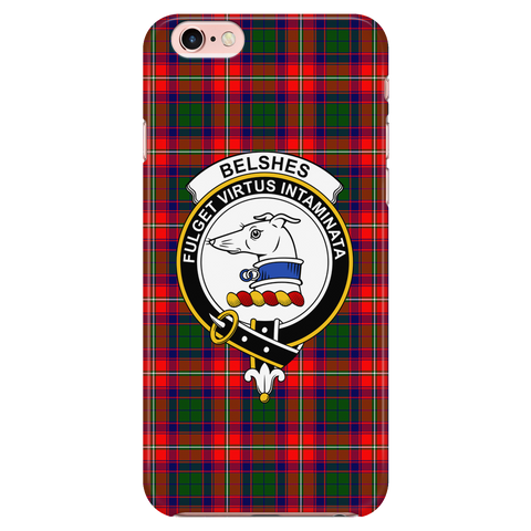 Image of Belshes Scottish Clan Tartan Phone Case - shirtskishirt