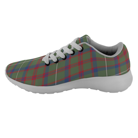 Image of Tartan Sneakers - Shaw Green Scotland | Unisex Tartan Running Shoes | Sneakers Men & Women Tartan Shoes