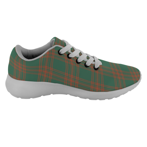 Image of Tartan Sneakers - Menzies Green Ancient Scotland | Unisex Tartan Running Shoes | Sneakers Men & Women Tartan Shoes