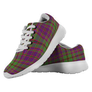 Tartan Sneakers - MacIntyre Or Glen Orchy Purple Scotland | Unisex Tartan Running Shoes | Sneakers Men & Women Tartan Shoes