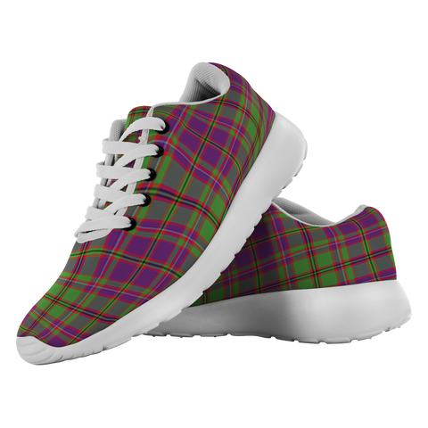 Image of Tartan Sneakers - MacIntyre Or Glen Orchy Purple Scotland | Unisex Tartan Running Shoes | Sneakers Men & Women Tartan Shoes