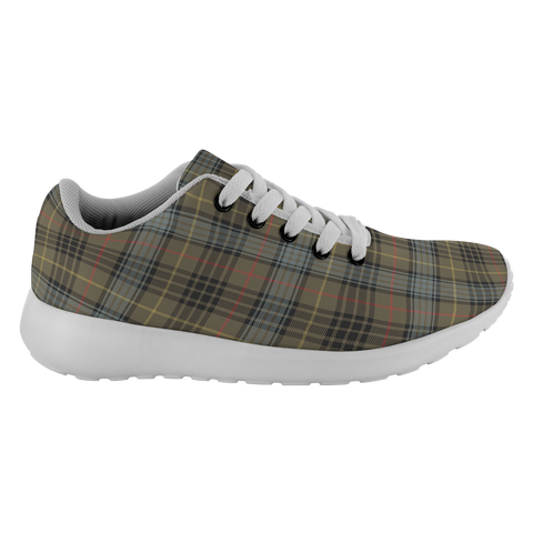 Image of Tartan Sneakers - Stewart Hunting Weathered Scotland | Unisex Tartan Running Shoes | Sneakers Men & Women Tartan Shoes