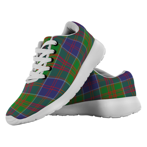 Image of Tartan Sneakers - Stewart Of Appin Hunting Modern Scotland | Unisex Tartan Running Shoes | Sneakers Men & Women Tartan Shoes