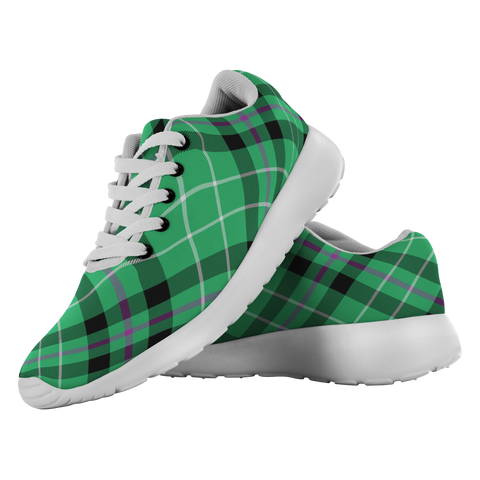 Image of Tartan Sneakers - Hibernian fc Scotland | Unisex Tartan Running Shoes | Sneakers Men & Women Tartan Shoes