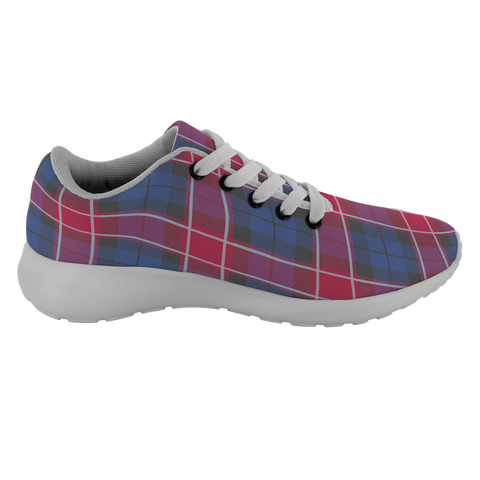 Image of Tartan Sneakers - Graham Of Menteith Pink Scotland | Unisex Tartan Running Shoes | Sneakers Men & Women Tartan Shoes