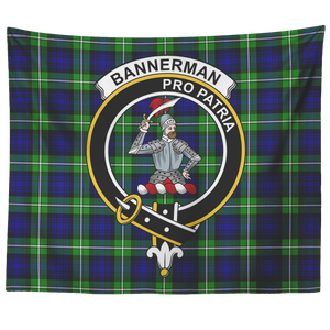 Wall Tapestry Bannerman Tartan Clan Badge Scottish - shirtskishirt